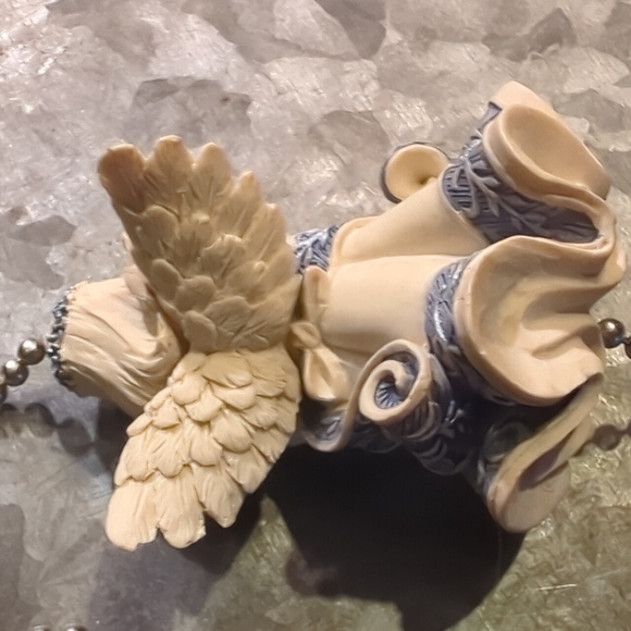 Vintage Sarah's Angel Fan Lamp Light Pull - Picture 6 of 8